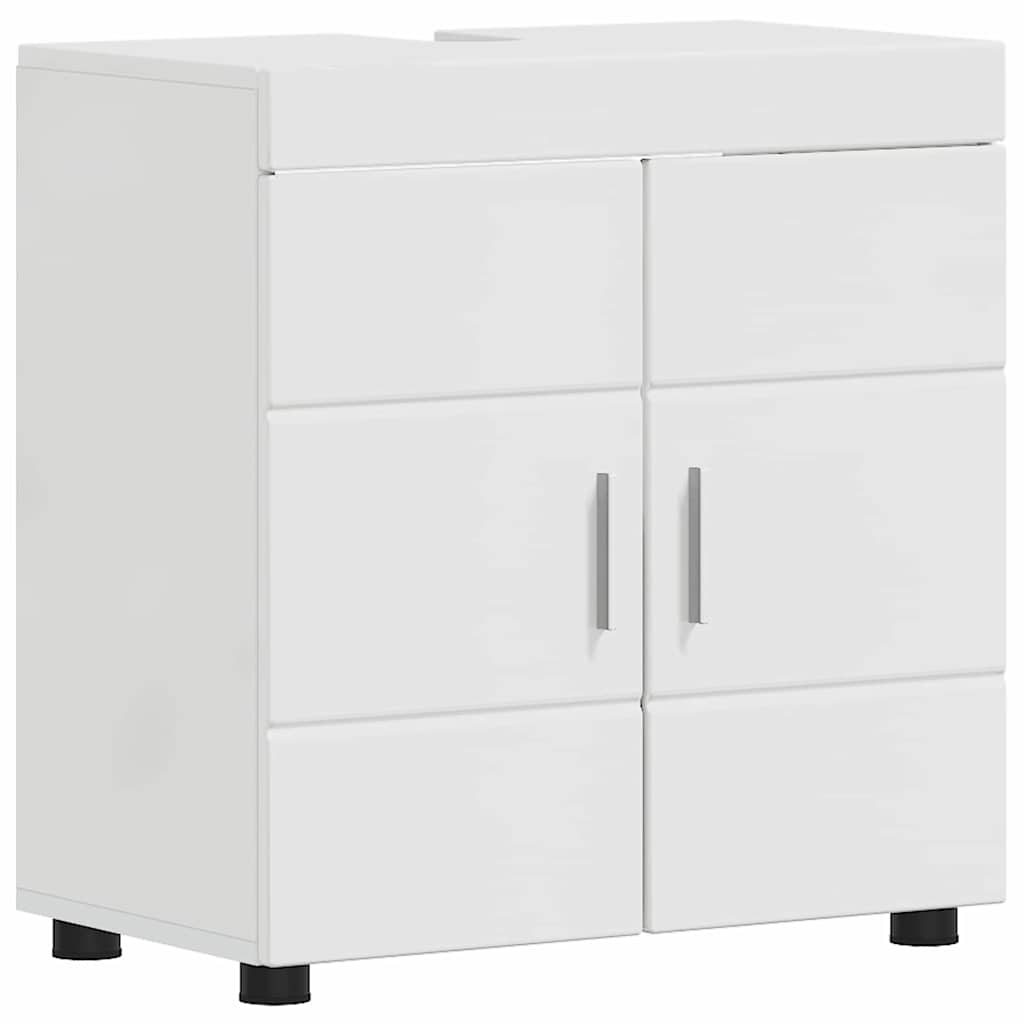Set di mobili per il bagno TULUM 2 pcs Bianco Lucido | homemem39