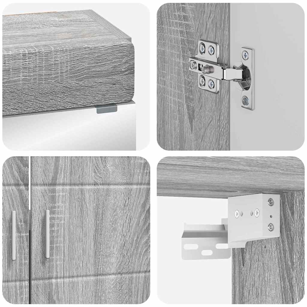Set di mobili per il bagno TULUM 2 pcs Grigio Sonoma | homemem39