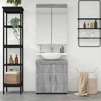 Set di mobili per il bagno TULUM 2 pcs Grigio Sonoma | homemem39
