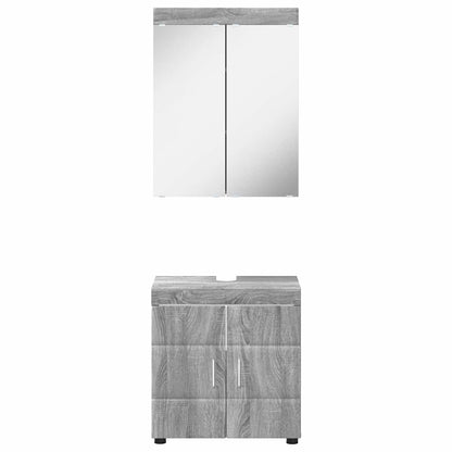 Set di mobili per il bagno TULUM 2 pcs Grigio Sonoma | homemem39