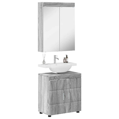 Set di mobili per il bagno TULUM 2 pcs Grigio Sonoma | homemem39