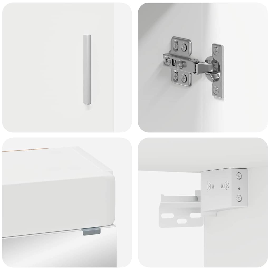 Set di mobili per il bagno TULUM 3 pcs Bianco 60 x 34 x 63 cm | homemem39