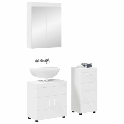 Set di mobili per il bagno TULUM 3 pcs Bianco 60 x 34 x 63 cm
