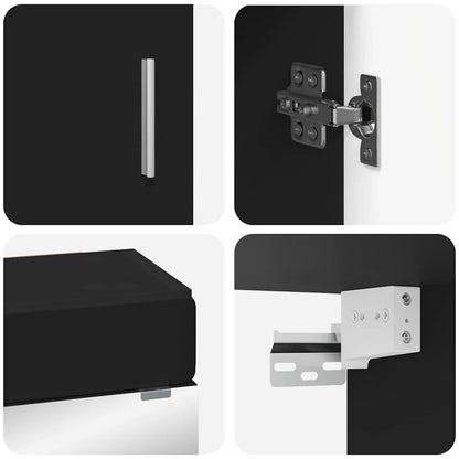 Set di mobili per il bagno TULUM 3 pcs Nero 60 x 34 x 63 cm | homemem39