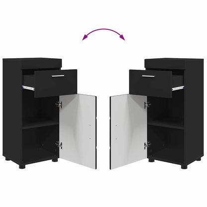 Set di mobili per il bagno TULUM 3 pcs Nero 60 x 34 x 63 cm | homemem39