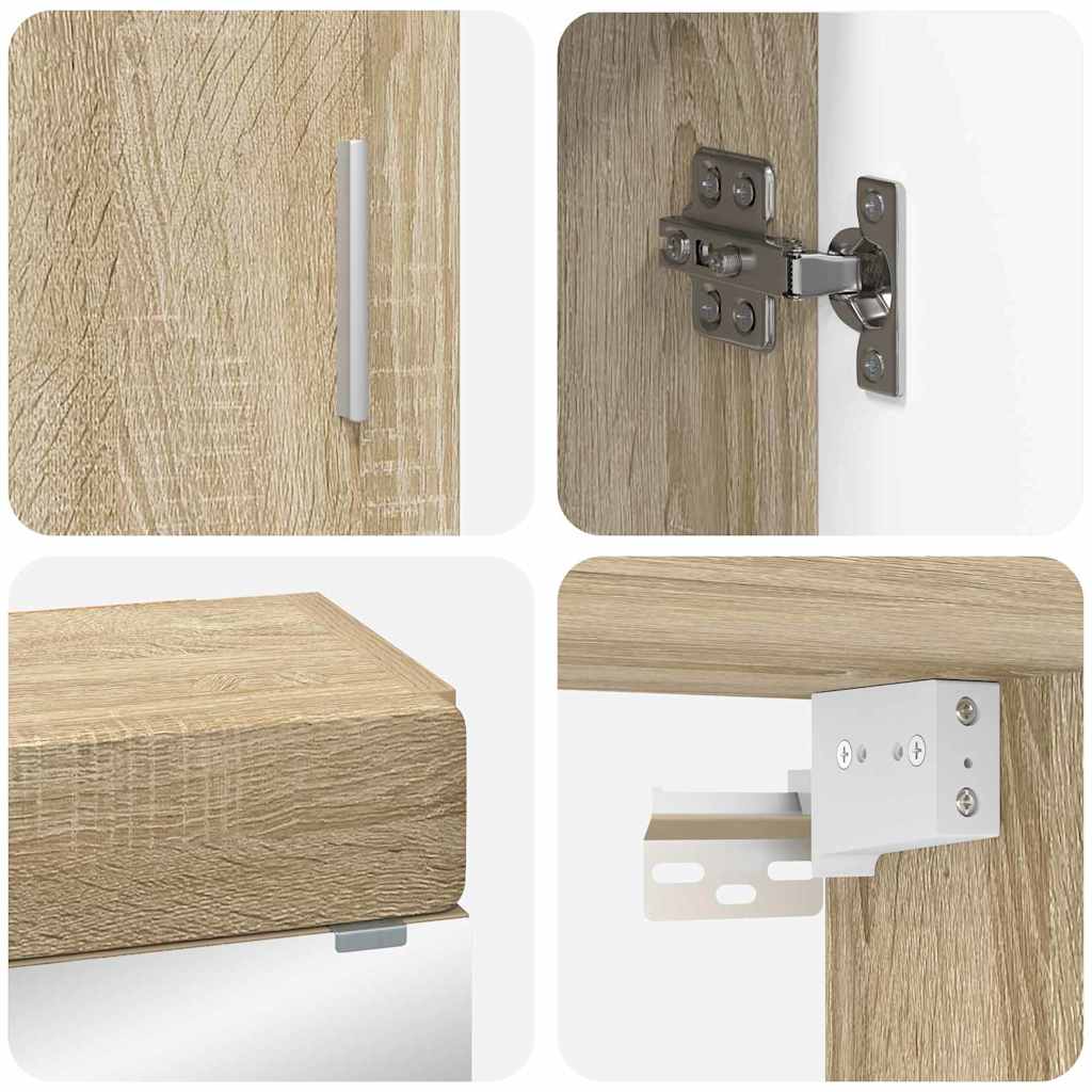 Set di mobili per il bagno TULUM 3 pz Rovere Sonoma