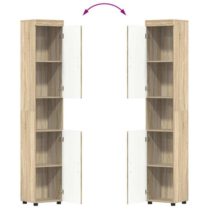 Set di mobili per il bagno TULUM 3 pz Rovere Sonoma | homemem39