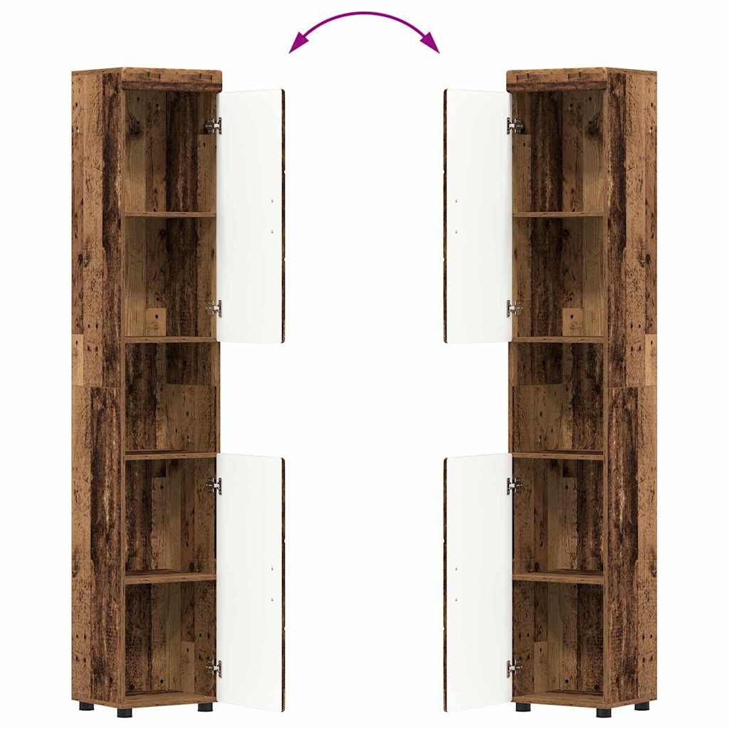 Set di mobili per il bagno TULUM 3 pcs Legno vecchio | homemem39