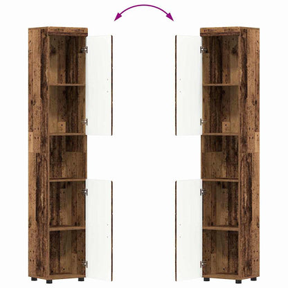 Set di mobili per il bagno TULUM 3 pcs Legno vecchio | homemem39