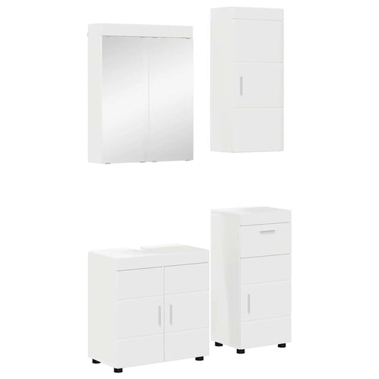 Set di mobili per il bagno TULUM 4 pcs Bianco 60 x 34 x 63 cm | homemem39
