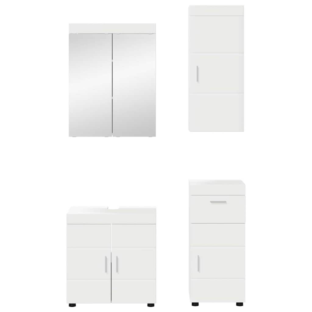 Set di mobili per il bagno TULUM 4 pcs Bianco 60 x 34 x 63 cm