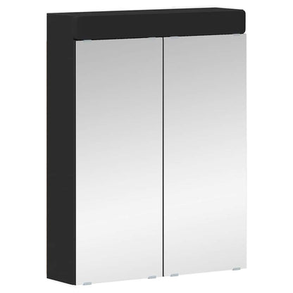 Set di mobili per il bagno TULUM 4 pcs Nero 60 x 34 x 63 cm | homemem39
