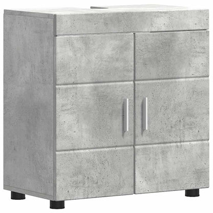 Set di mobili per il bagno TULUM 4 pz Grigio cemento | homemem39