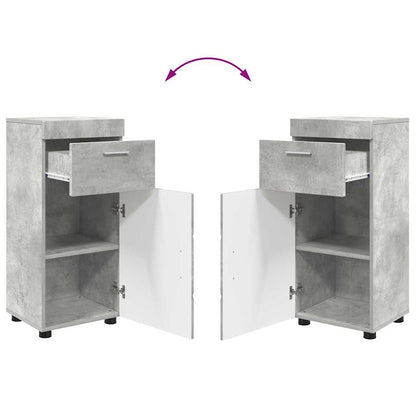 Set di mobili per il bagno TULUM 4 pz Grigio cemento | homemem39