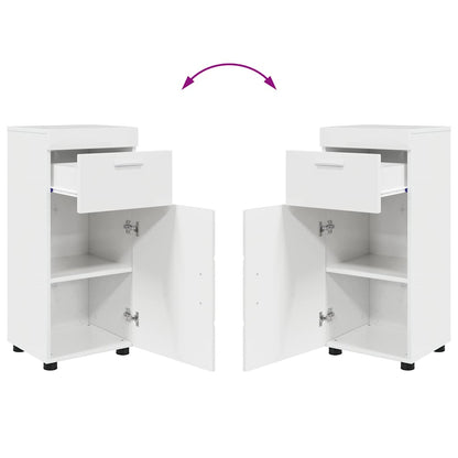 Set di mobili per il bagno TULUM 4 pz Bianco Lucido | homemem39