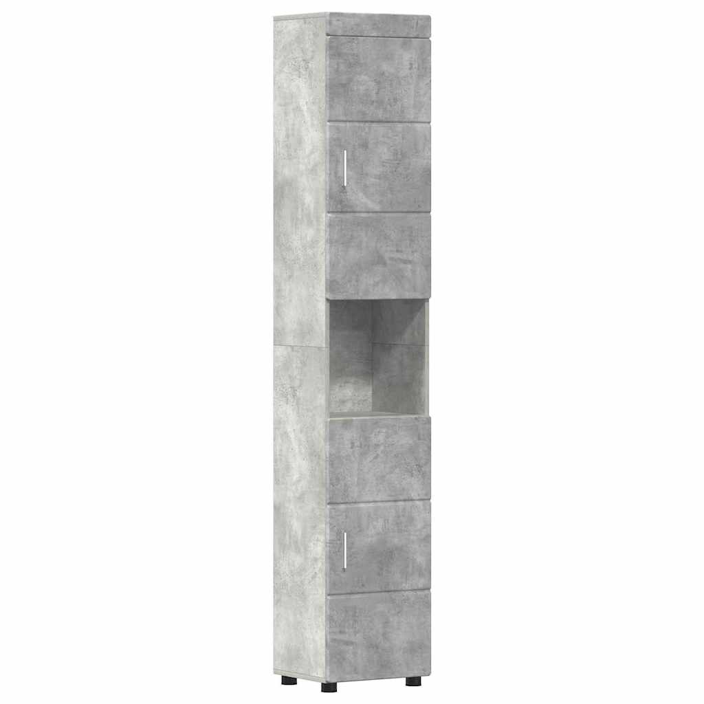 Set di mobili per il bagno TULUM 5 pz Grigio cemento | homemem39