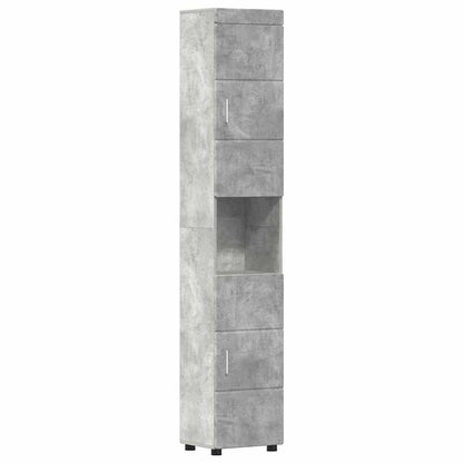 Set di mobili per il bagno TULUM 5 pz Grigio cemento | homemem39