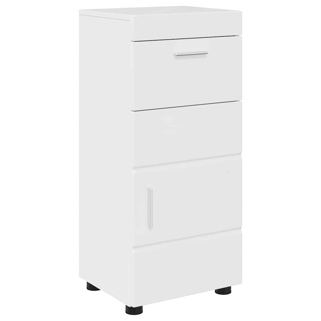 Set di mobili per il bagno TULUM 5 pz Bianco Lucido | homemem39