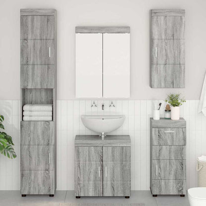 Set di mobili per il bagno TULUM 5 pcs Grigio Sonoma | homemem39