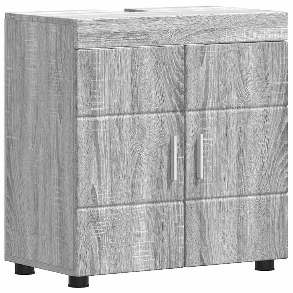 Set di mobili per il bagno TULUM 5 pcs Grigio Sonoma | homemem39