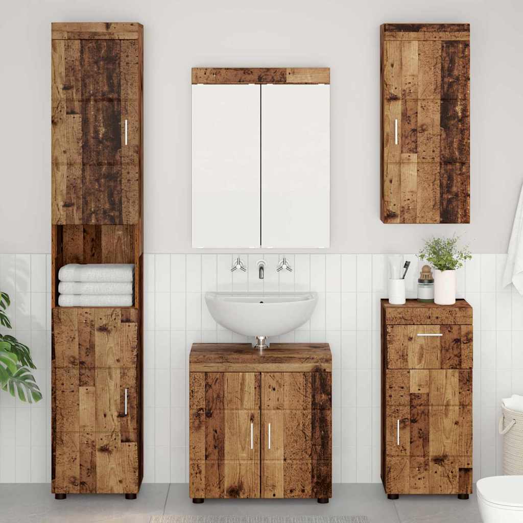 Set di mobili per il bagno TULUM 5 pcs Legno vecchio