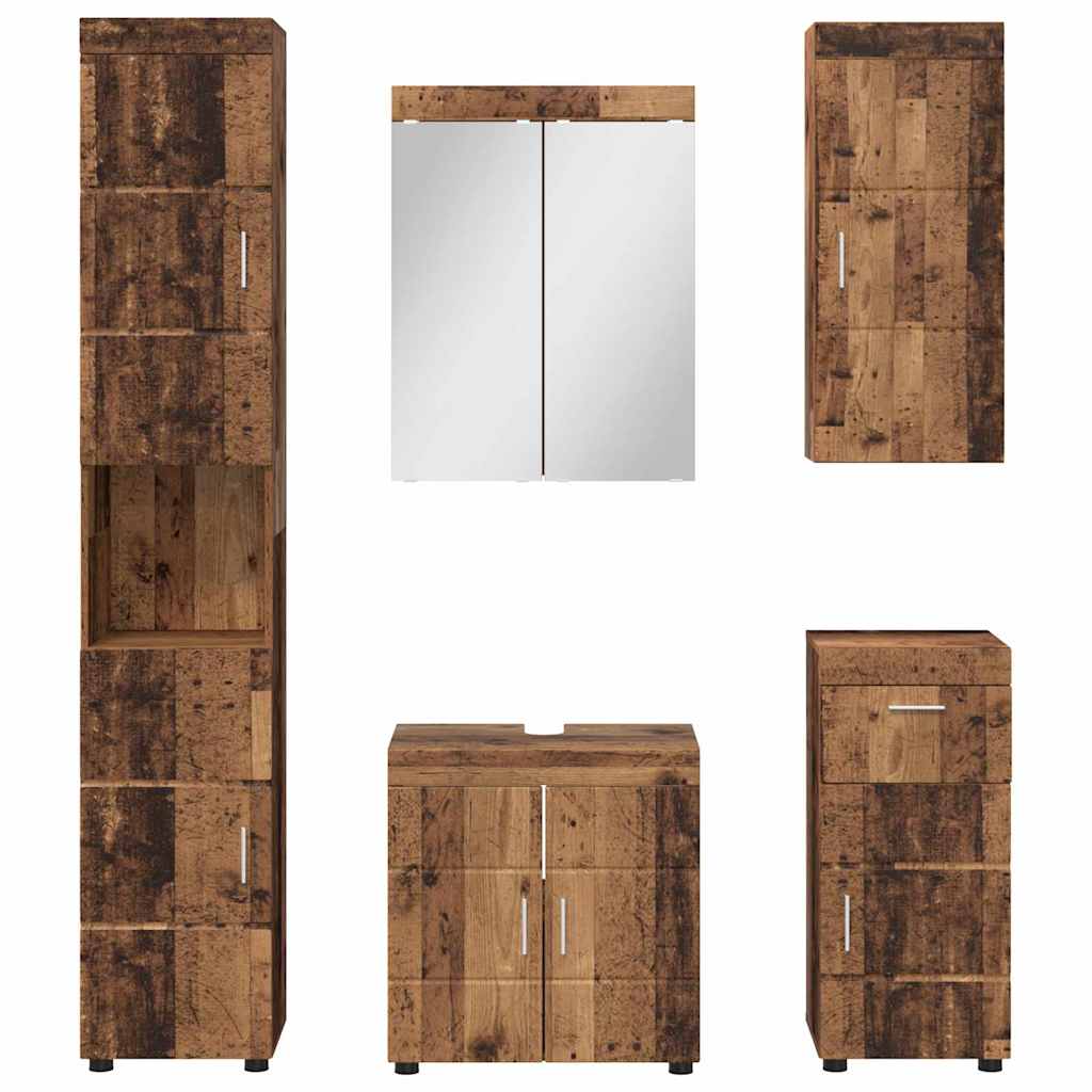Set di mobili per il bagno TULUM 5 pcs Legno vecchio