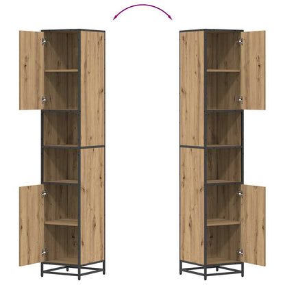 Set di mobili per il bagno con lo scaffale Rovere artigianale