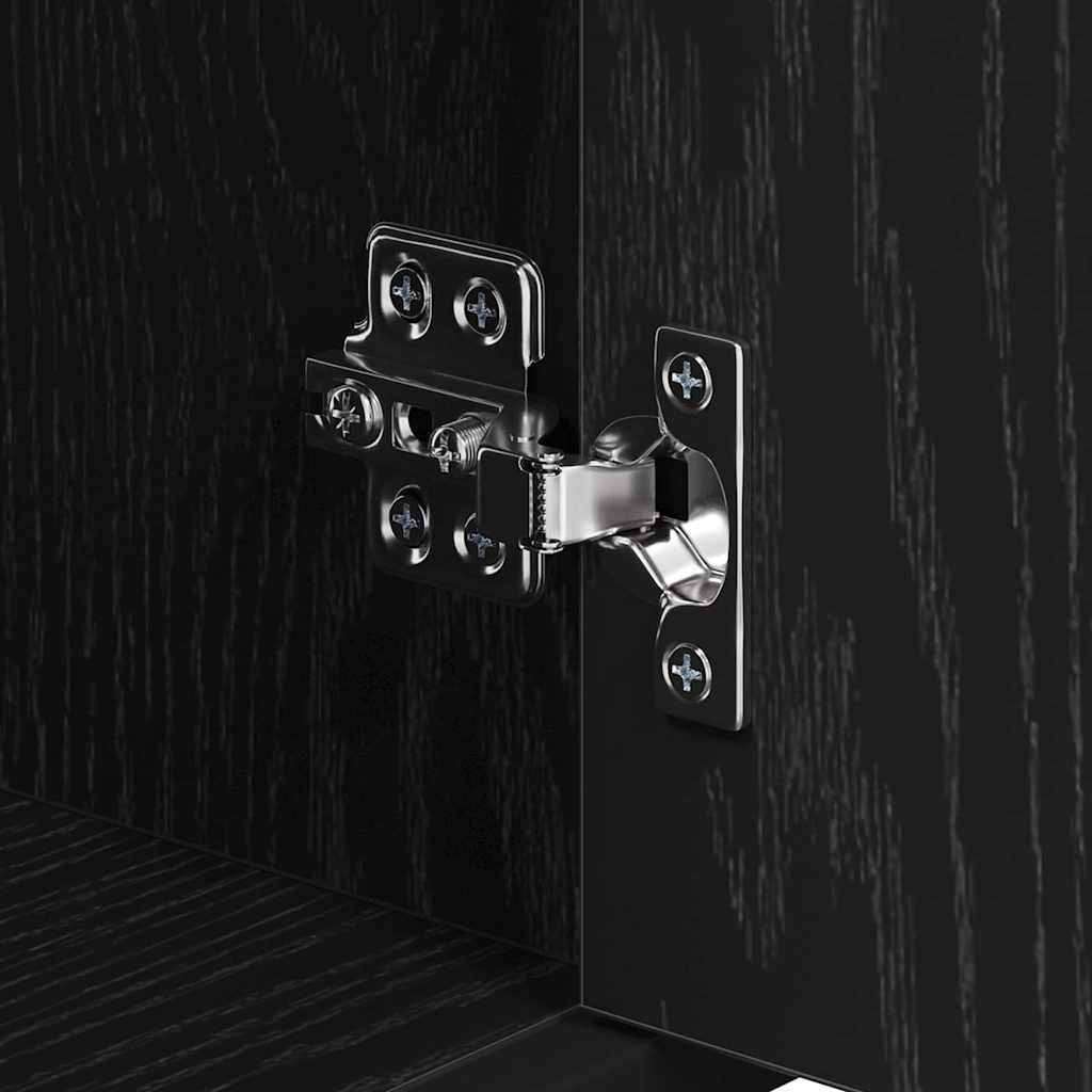 Set di mobili per il bagno Rovere Nero 35 x 37,5 x 188,5 cm | homemem39