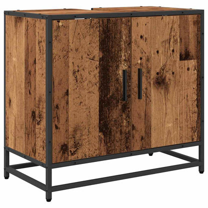 Set di mobili per il bagno con cassetto 3 pcs Legno vecchio | homemem39