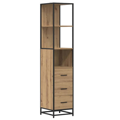 Set di mobili per il bagno 4 pz Rovere artigianale | homemem39