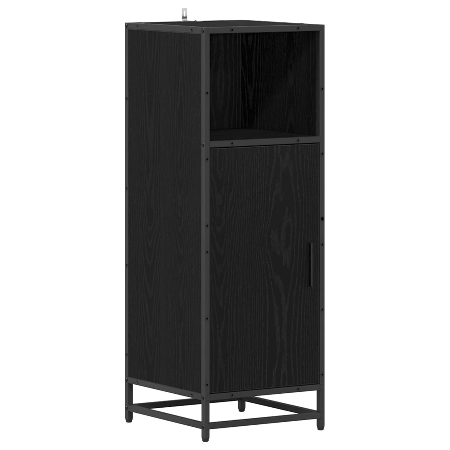 Set di mobili per il bagno 3 pcs Rovere Nero Legno multistrato | homemem39