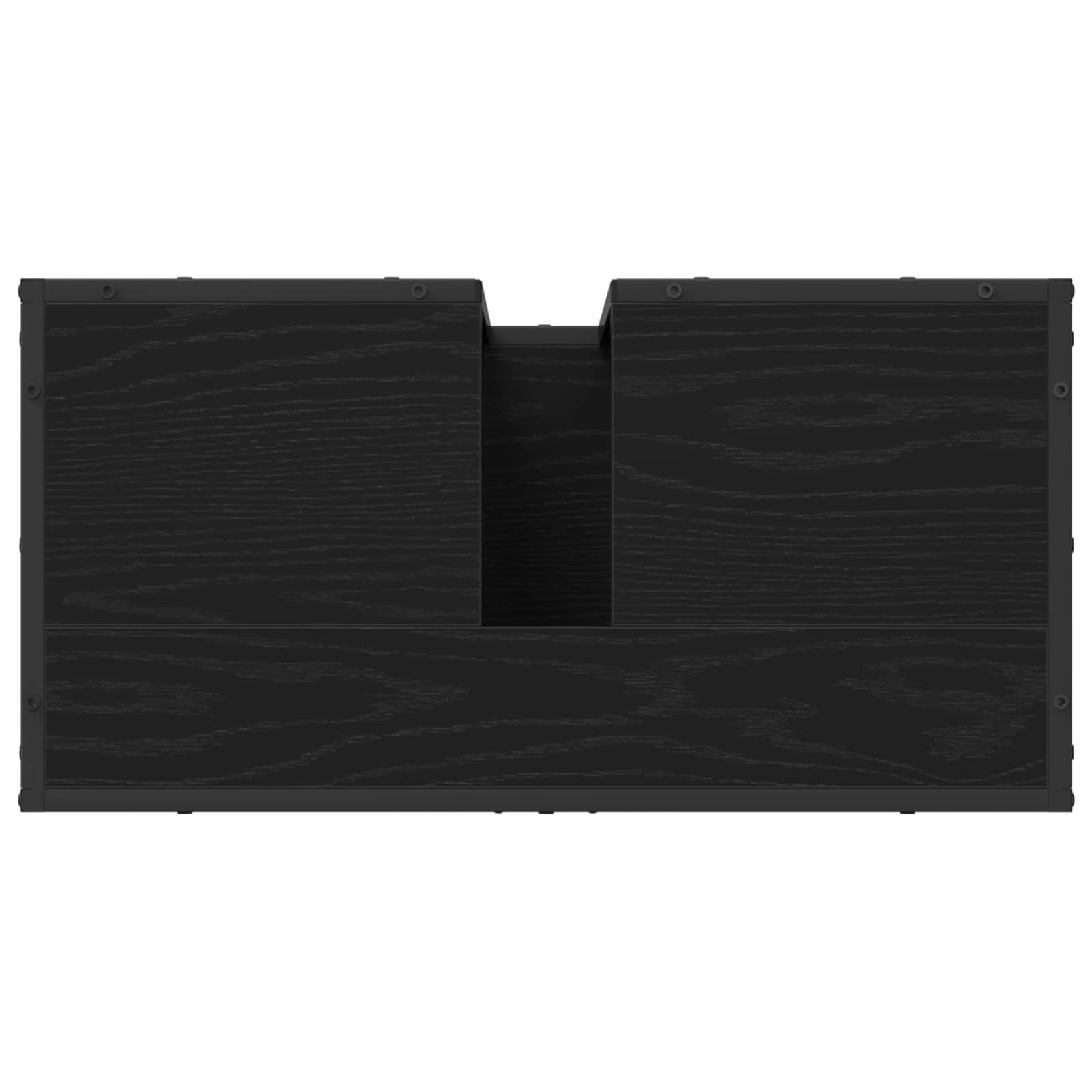 Set di mobili per il bagno 2 pcs Rovere Nero Legno multistrato | homemem39