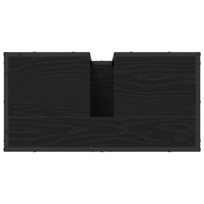Set di mobili per il bagno 2 pcs Rovere Nero Legno multistrato | homemem39