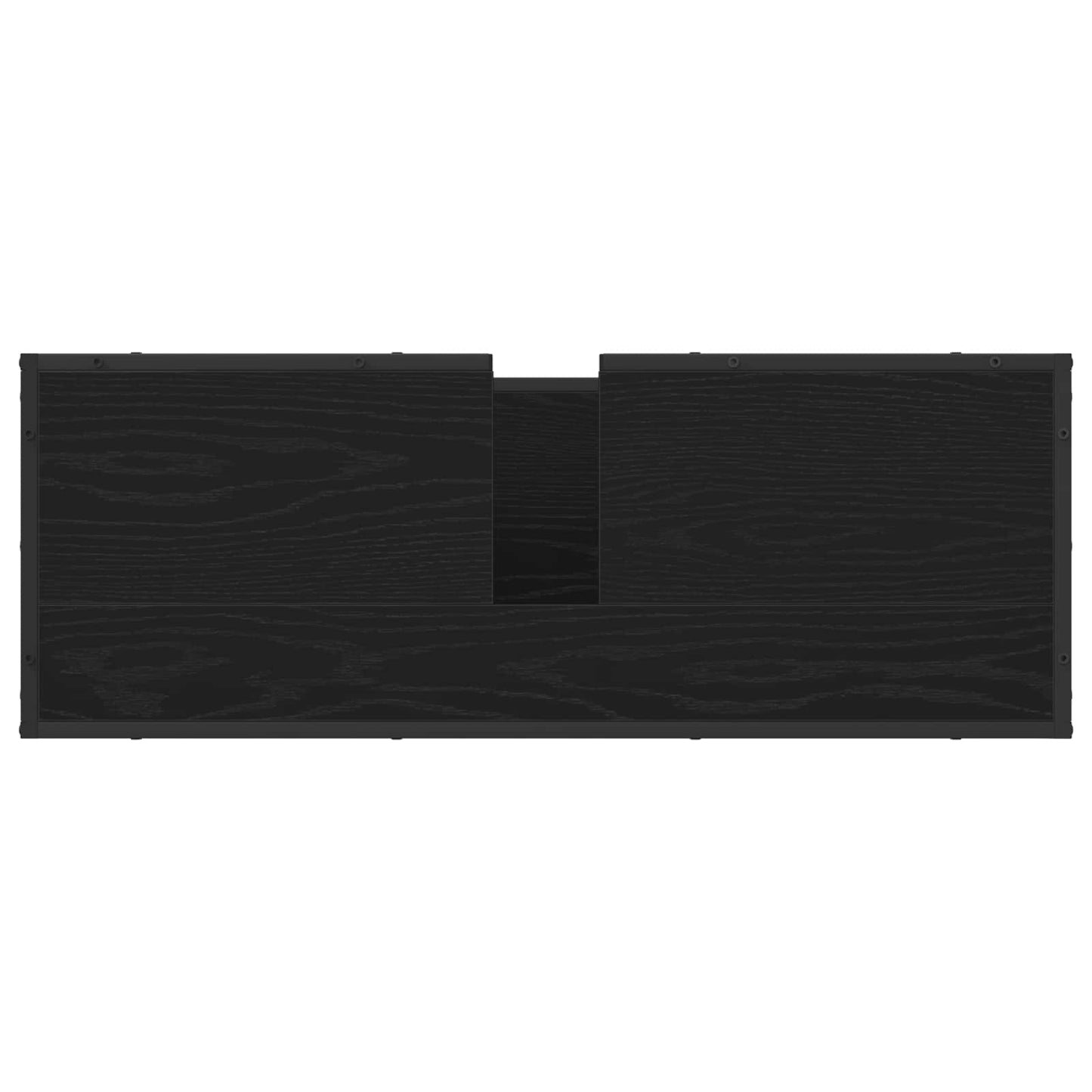 Set di mobili per il bagno 2 pcs Rovere Nero Legno multistrato | homemem39