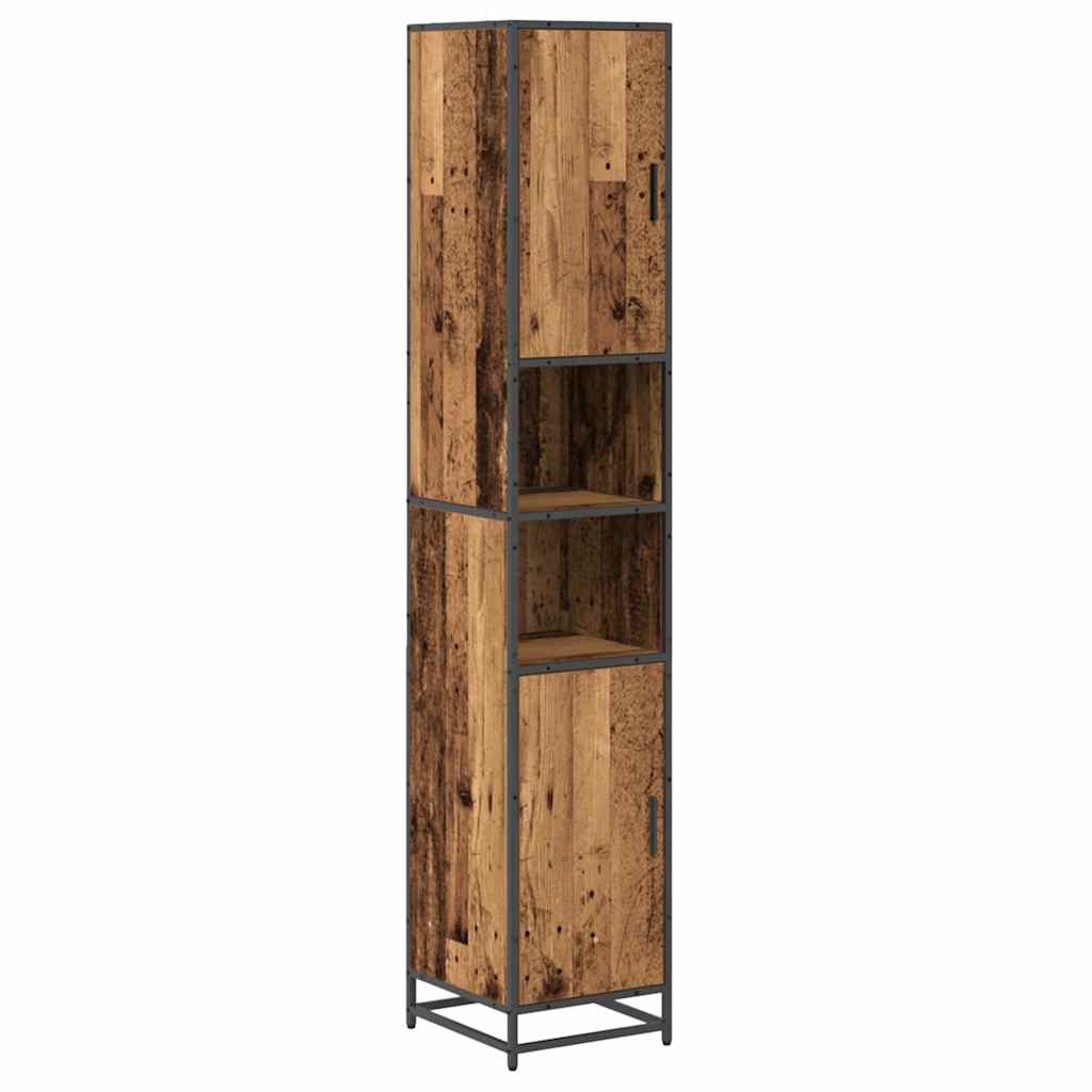 Set di mobili per il bagno con lo scaffale 3 pcs Legno vecchio | homemem39