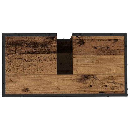 Set di mobili per il bagno con lo scaffale 3 pcs Legno vecchio | homemem39