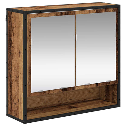 Set di mobili per il bagno con lo scaffale 2 pcs Legno vecchio | homemem39