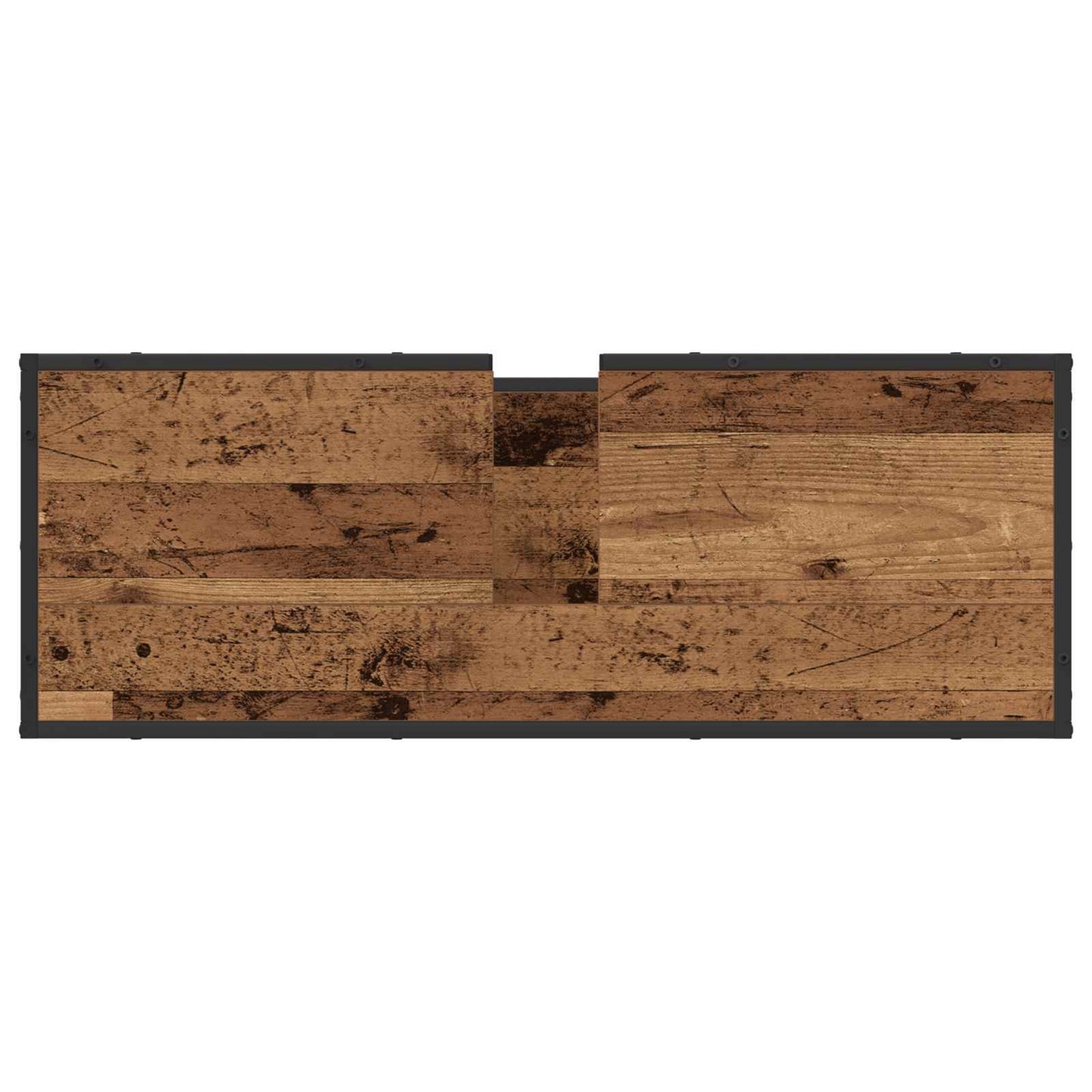 Set di mobili per il bagno con lo scaffale 2 pcs Legno vecchio | homemem39