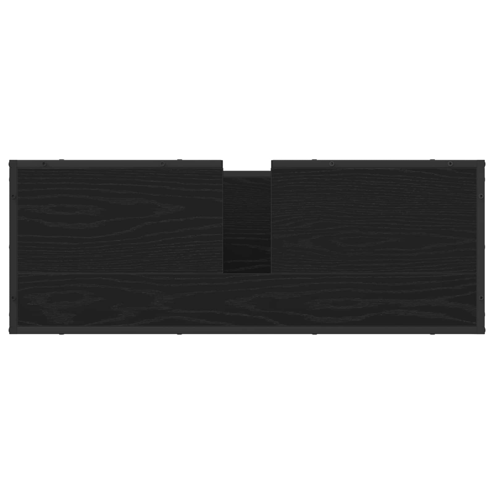 Set di mobili per il bagno 2 pcs Rovere Nero Legno multistrato | homemem39