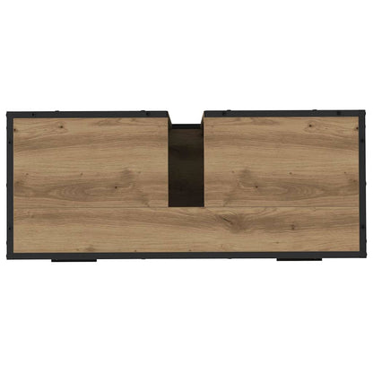 Set di mobili per il bagno 2 pz Rovere artigianale | homemem39