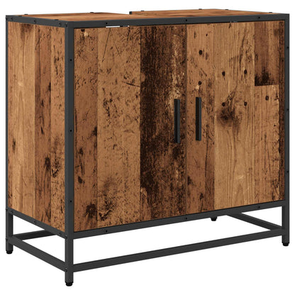 Set di mobili per il bagno con cassetto 3 pcs Legno vecchio | homemem39