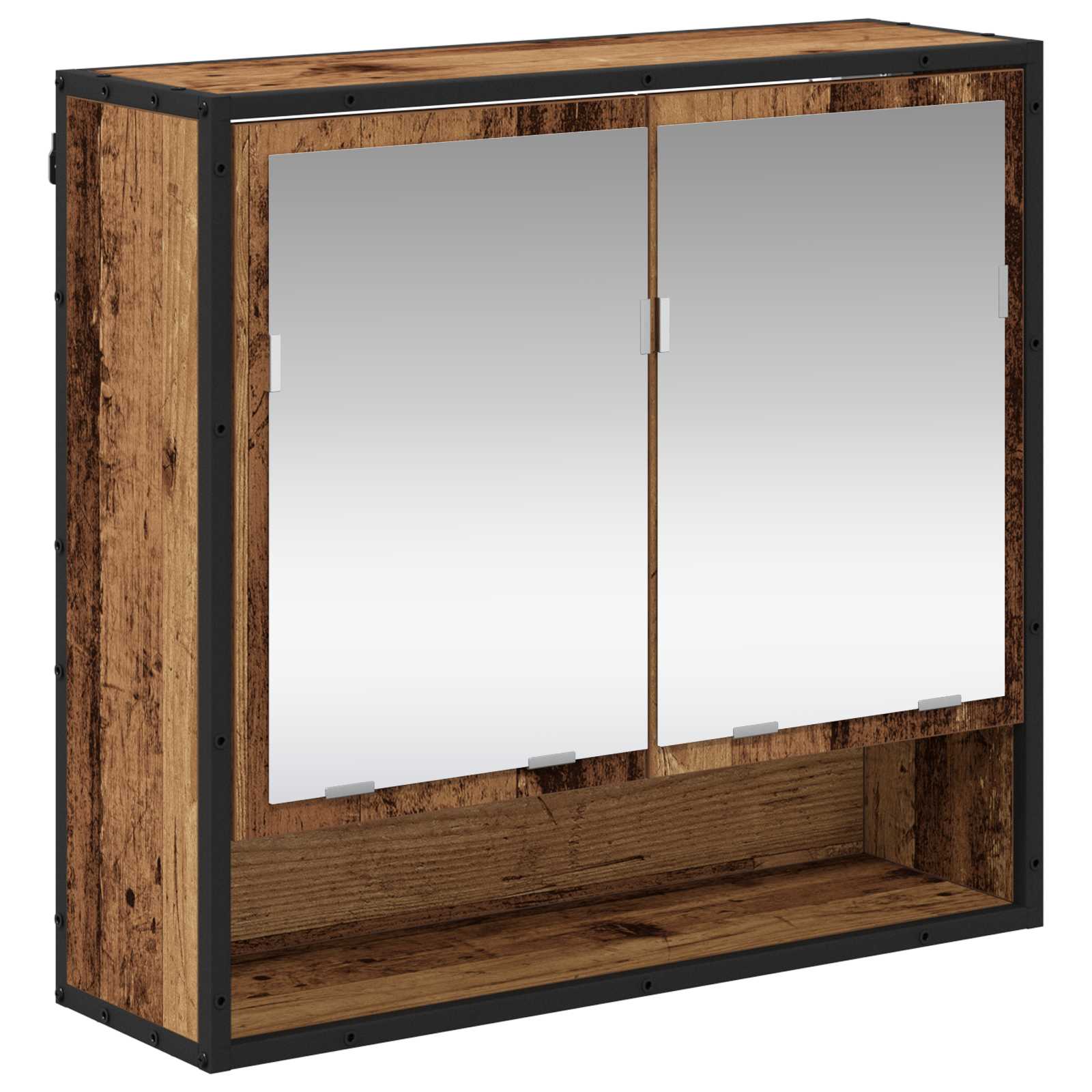 Set di mobili per il bagno con cassetto 3 pcs Legno vecchio | homemem39