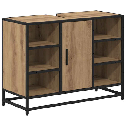 Set di mobili per il bagno 2 pz Rovere artigianale | homemem39