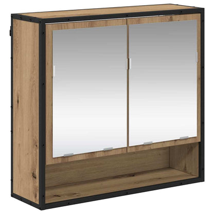 Set di mobili per il bagno 4 pz Rovere artigianale | homemem39