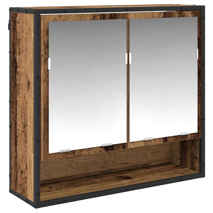 Set di mobili per il bagno con cassetto 3 pcs Legno vecchio