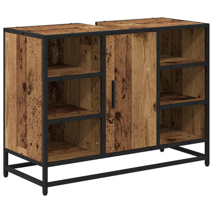 Set di mobili per il bagno con cassetto 3 pcs Legno vecchio | homemem39