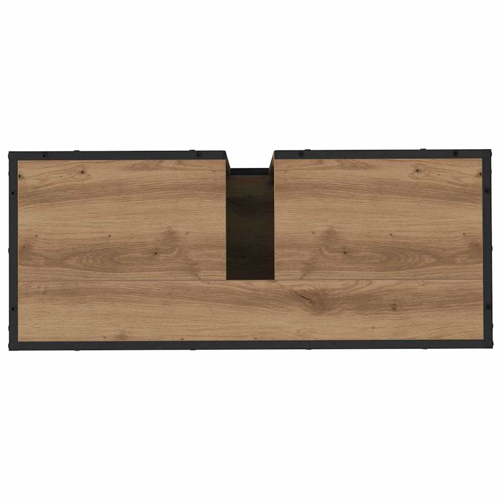 Set di mobili per il bagno 3 pz Rovere artigianale | homemem39