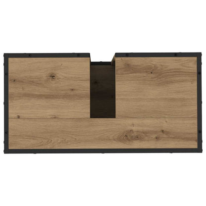 Set di mobili per il bagno 2 pz Rovere artigianale | homemem39
