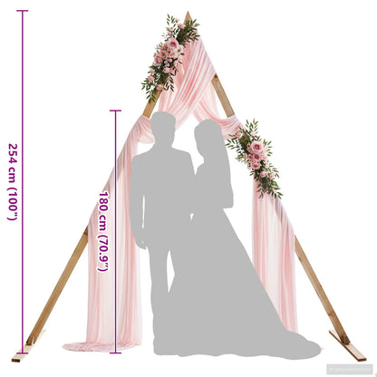 Arco Nuziale Marrone Chiaro 202 x 95 x 254 cm | homemem39