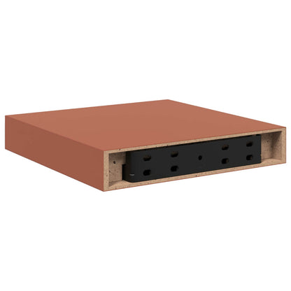 Scaffale da parete 4 pcs Rosso 23 x 23,5 x 4 cm